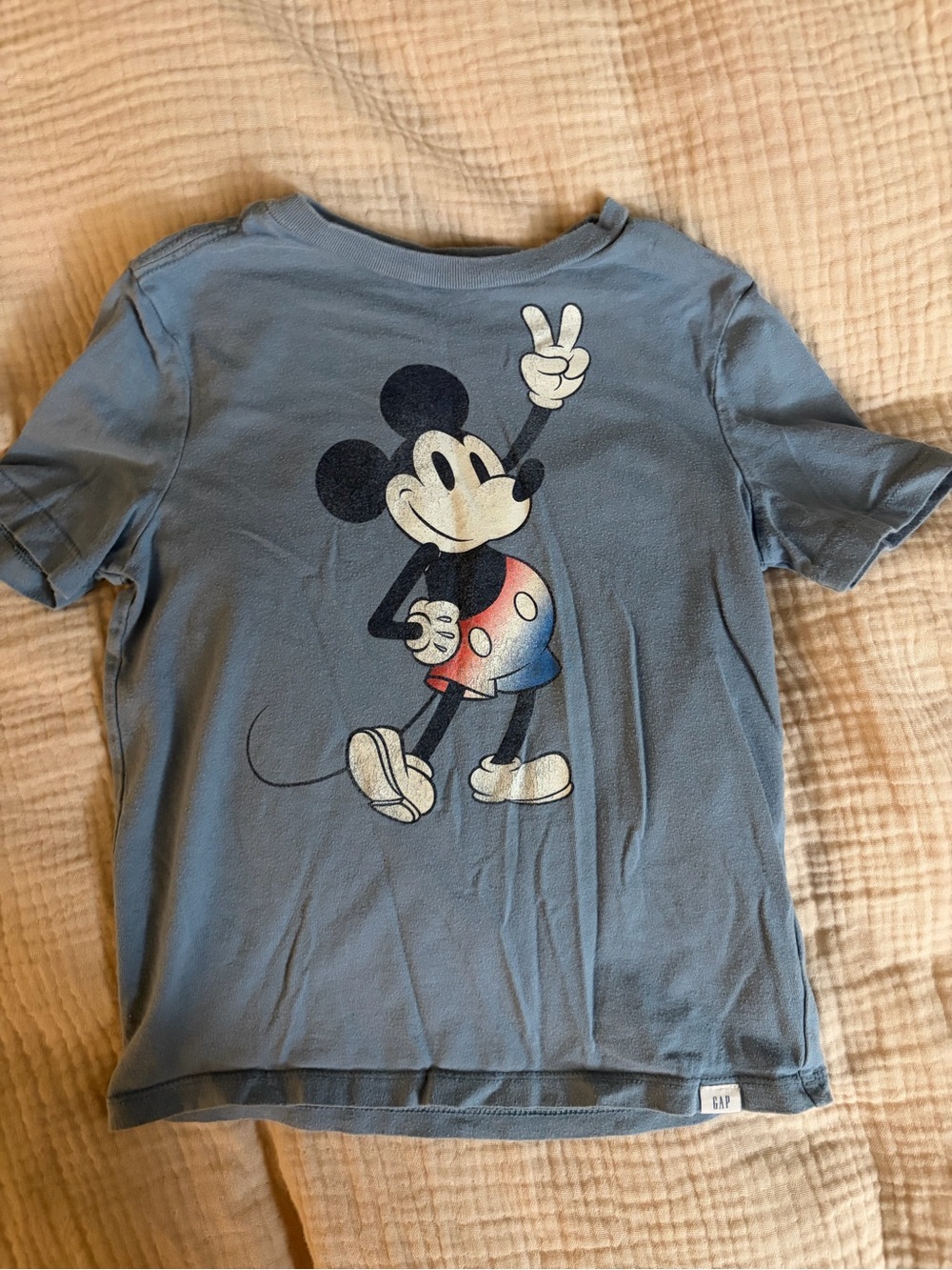 GAP Light Blue Mickey Mouse Graphic Tee